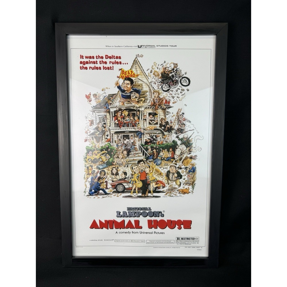 Animal House (1978) Original US One-Sheet Framed Movie Poster 18" X 12"